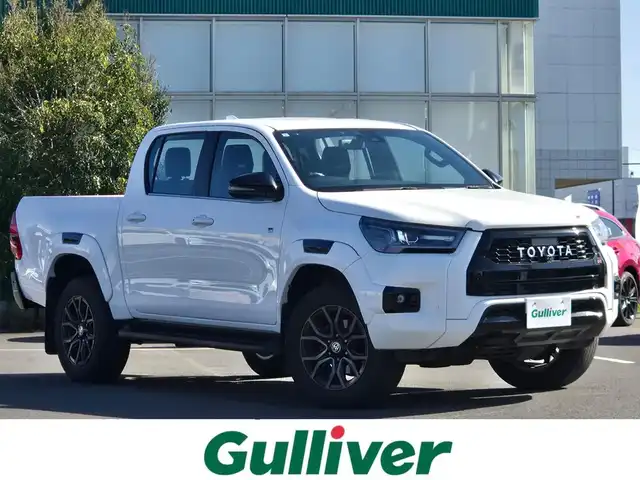 トヨタ ハイラックス Z GRスポーツ 鹿児島県 2023(令5)年 4.3万km スーパーホワイトⅡ レーダークルーズコントロール　/ＥＴＣ　/アラウンドビューモニター　/ＧＲ専用ハーフレザーシート　/前後コーナーセンサー　/純正ディスプレイオーディオ　/Ｂｌｕｅｔｏｏｔｈオーディオ　/Ｄ席パワーシート/横滑り防止機能/レーンキープアシスト/プッシュスタート/スマートキー/純正アルミホイール(18インチ)