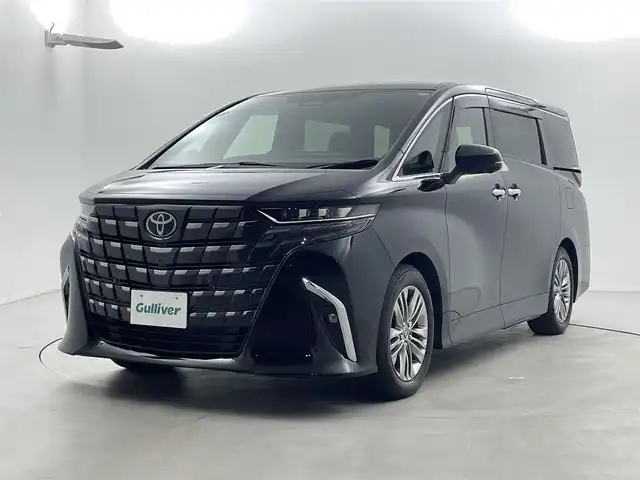 トヨタ アルファードハイブリット Z 福井県 2025(令7)年 0.6万km ブラック 純正メモリナビ機能付きディスプレイオーディオ /JBLオプションプレミアムサウンド /純正フリップダウンモニター /両側電動サイドステップ /ツインムーンルーフ/スペアキー/シートヒーター＆ベンチレーション /電動シート/純正アルミホイール/純正ETC2.0/電動リアゲート