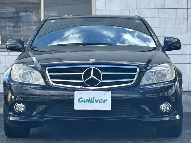 メルセデス・ベンツ Ｃ２００ コンプレッサー AVGスポーツLTD 福岡県 2009(平21)年 9.2万km オブシディアンブラック 純正HDDナビ/　(AM/FM/CD/DVD)/バックカメラ/クルーズコントロール/横滑り防止/ドライブモードスイッチ/純正17インチアルミホイール/ETC/黒レザーシート/革巻きステアリング/パドルシフト/パワーシート(D)/シートヒーター(D/N)/純正フロアマット/純正ラゲッジマット/スペアキー×1/スペアタイヤ/保証書/取扱説明書