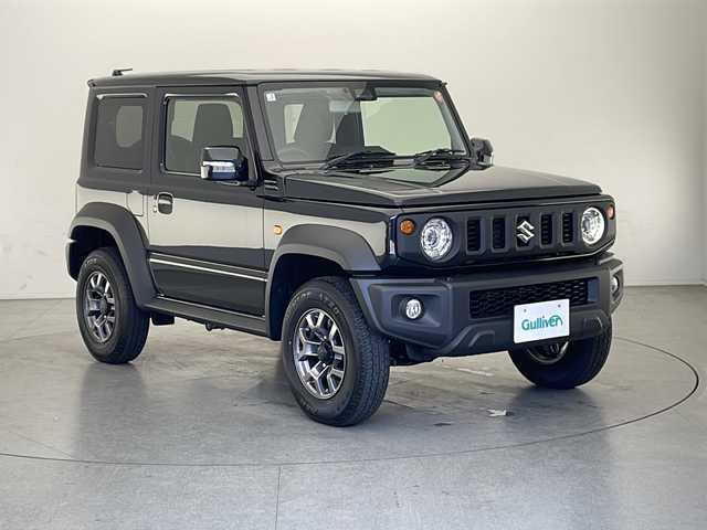 スズキ ジムニー シエラ JC 長野県 2025(令7)年 0.3万km ブルーイッシュブラックパール3 4WD/クルーズコントロール/車線逸脱警報/衝突軽減ブレーキ/後方コーナーセンサー/ダウンヒルアシストコントロール/センターデフロック/アイドリングストップ/前席シートヒーター/ステアリングスイッチ/ビルトインETC/LEDヘッドライト/オートライト/フロントフォグランプ/ヘッドライトウォーッシャー/電動格納ミラー/ウィンカーミラー/ドアミラーヒーター/純正16インチAW装着/純正フロアマット/プッシュスタート/スマートキー