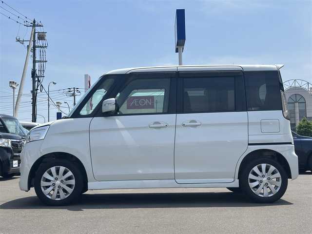 スズキ スペーシア カスタム XS 道北・旭川 2015(平27)年 9.3万km パールホワイト (株)IDOMが運営する【じしゃロン旭川店】の自社ローン専用車両になります。こちらは現金またはオートローンご利用時の価格です。自社ローンご希望の方は別途その旨お申付け下さい/　/・社外ナビ(BT/SD/ワンセグ)/・バックカメラ/・レーダーブレーキ/・ステアリングリモコン/・片側スライドドア/・フォグランプ/・スマートキー2個/・プッシュスタート/・取扱説明書