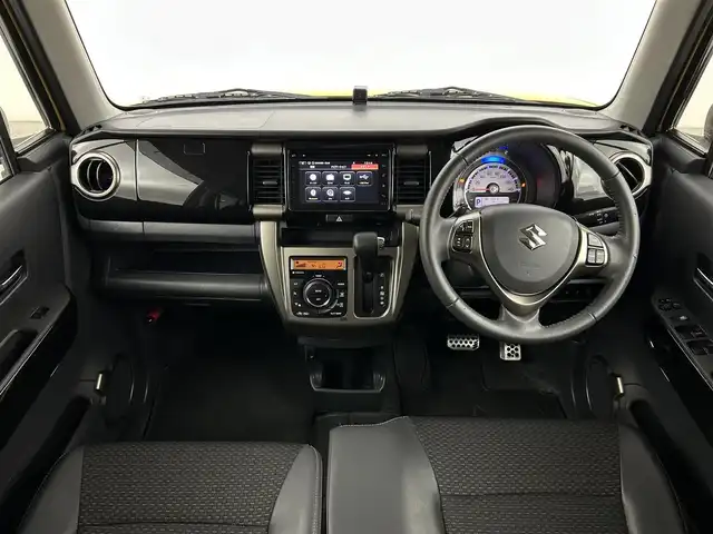 スズキ ハスラー Jスタイル Ⅱ ターボ 福岡県 2016(平28)年 0.8万km アクティブイエロー/ブラック2トーンルーフ 純正ナビ（フルセグＴＶ）　/全方位カメラ　/ビルトインＥＴＣ　/前後ドライブレコーダー　/クルーズコントロール　/衝突軽減ブレーキ　/レーンキープ　/パドルシフト　/ハーフレザー　/シートヒーター　/純正１５インチＡＷ