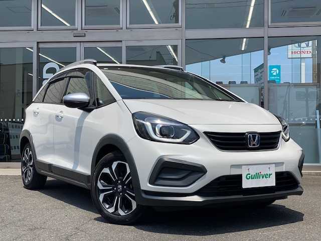 ホンダ フィット e:HEVクロスター 青森県 2020(令2)年 7.2万km プラチナホワイトパール 純正ナビフルセグ/（VXM-205VFEI）/バックカメラ/ＬＥＤヘッドライト/寒冷地仕様/スマートキー/スペアキー/ETC/Ｈｏｎｄａ　ＳＥＮＳＩＮＧ/サイドエアバック/カーテンエアバック/純正１６ＡＷ夏/純正１５冬タイヤ積み込み/ルーフレール/カーテンエアバック/サイドエアバック