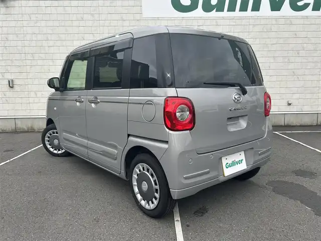 ダイハツ ムーヴ キャンバス セオリー G ターボ 静岡県 2024(令6)年 0.6万km グレーマイカM ワンオーナー/純正ナビ（AM/FM/CD/DVD）/Bluetooth接続/両側パワースライドドア/バックカメラ/フルセグTV/アイドリングストップ/レーダークルーズコントロール/前後ドライブレコーダー/ETC/シートヒーター/スマートキー/スペアキー1/LEDヘッドライト/オートライト/オートマチックハイビーム