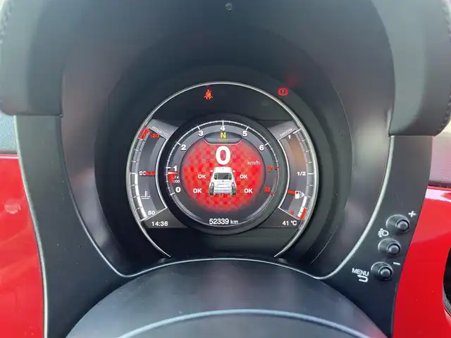 アバルト ５９５ 栃木県 2019(令1)年 5.3万km 赤 ナビ　MDV-S707/フルセグTV/バックカメラ/ETC/キセノンライト /ドライブレコーダー
