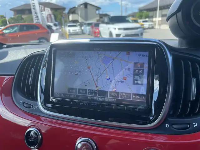 アバルト ５９５ 栃木県 2019(令1)年 5.3万km 赤 ナビ　MDV-S707/フルセグTV/バックカメラ/ETC/キセノンライト /ドライブレコーダー