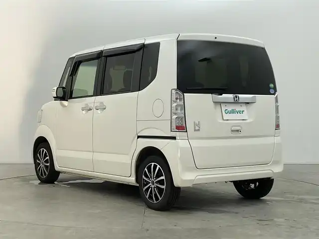 ホンダ Ｎ ＢＯＸ G Lパッケージ 富山県 2017(平29)年 7.7万km プレミアムホワイトパールⅡ 社外ナビ（AM/FM/CD/DVD/SD/BT）/フルセグTV/バックカメラ/片側パワースライドドア/横滑り防止装置/LEDヘッドライト/スマートキー×２/プッシュスタート/ビルトインETC/アイドリングストップ/ドアバイザー/ステアリングリモコン/ステアリングカバー/社外フロアマット