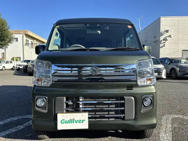 スズキ エブリィ ワゴン PZターボ 東京都 2023(令5)年 1.3万km クールカーキPM ワンオーナー/パワースライドドア/ディスプレイオーディオ/・Bluetoothオーディオ/USBオーディオ/・バックカメラ/キーレスプッシュスタートシステム/HIDヘッドランプ/オートライト/シートヒーター（運転席）/ETC/取扱説明書/保証書/・ディーラー点検記録簿（R5~R7）/スペアキー1本