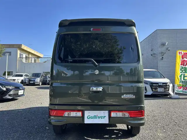 スズキ エブリィ ワゴン PZターボ 東京都 2023(令5)年 1.3万km クールカーキPM ワンオーナー/パワースライドドア/ディスプレイオーディオ/・Bluetoothオーディオ/USBオーディオ/・バックカメラ/キーレスプッシュスタートシステム/HIDヘッドランプ/オートライト/シートヒーター（運転席）/ETC/取扱説明書/保証書/・ディーラー点検記録簿（R5~R7）/スペアキー1本