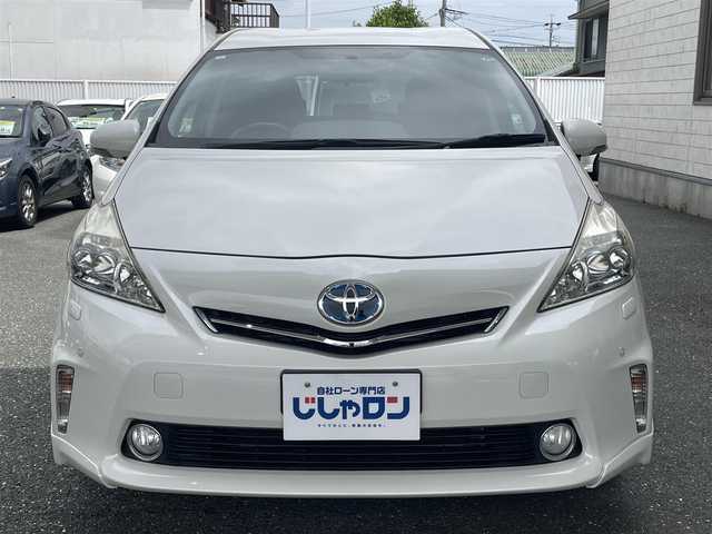 トヨタ プリウス α S ツーリングセレクション 愛知県 2013(平25)年 9.7万km ホワイトパールクリスタルシャイン (株)IDOMが運営する【じしゃロン豊川店】の自社ローン専用車両になります。こちらは現金またはオートローンご利用時の価格です。自社ローンご希望の方は別途その旨お申付け下さい/純正ナビ/（フルセグTV・Bluetooth・FM・AM）/バックカメラ/純正ビルトインETC/ヘッドライトウォッシャー/ドライブレコーダー/プッシュスタート/純正フロアマット/スペアスマートキー1本/保証書/取扱説明書
