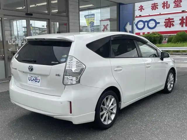 トヨタ プリウス α S ツーリングセレクション 愛知県 2013(平25)年 9.7万km ホワイトパールクリスタルシャイン (株)IDOMが運営する【じしゃロン豊川店】の自社ローン専用車両になります。こちらは現金またはオートローンご利用時の価格です。自社ローンご希望の方は別途その旨お申付け下さい/純正ナビ/（フルセグTV・Bluetooth・FM・AM）/バックカメラ/純正ビルトインETC/ヘッドライトウォッシャー/ドライブレコーダー/プッシュスタート/純正フロアマット/スペアスマートキー1本/保証書/取扱説明書