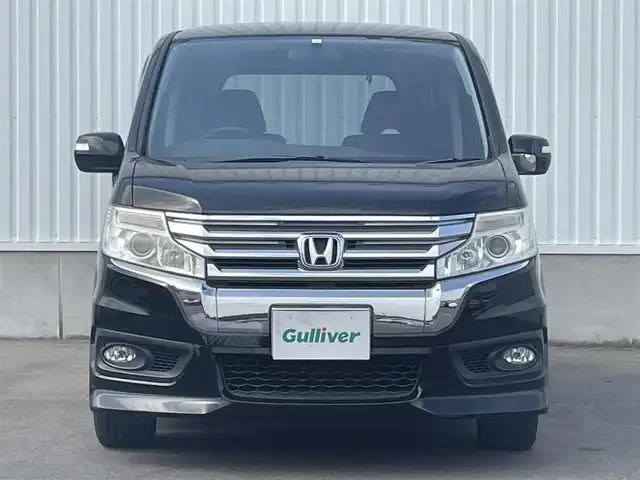 ホンダ ステップワゴン スパーダ パワーエディション 愛媛県 2013(平25)年 6万km プレミアムスパークルブラックパール 純正ナビ/（CD/DVD/AUX）/バックカメラ/ビルトインETC/両側パワースライドドア/キセノンヘッドライト/フォグランプ/オートライト/ステアリングスイッチ/パドルシフト/リモコンキー/純正16インチアルミホイール
