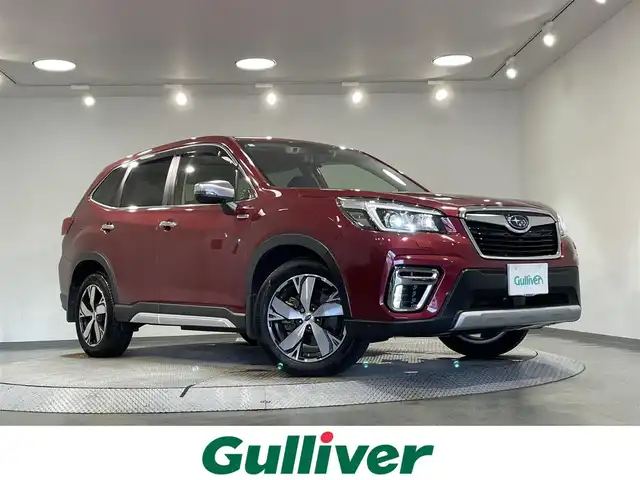 スバル フォレスター ハイブリッド アドバンス 愛知県 2018(平30)年 3.7万km クリムゾンレッドP 純正８インチナビ/アイサイト/ドライバーモニタリングシステム/ステアリング連動ヘッドランプ（ＳＲＨ)/衝突軽減ブレーキ/ブラインドスポットモニター/クリアランスソナー/車線逸脱制御/レーダークルーズコントロール/フロント/サイドカメラ/ハンドルヒーター/シートヒーター/シートメモリー/パドルシフト/デジタルインナーミラー/ドライブレコーダー