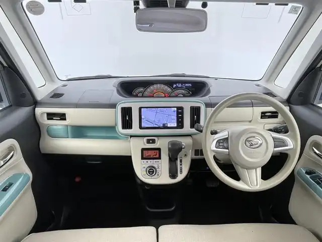 ダイハツ ムーヴ キャンバス G メイクアップ SA Ⅲ 千葉県 2018(平30)年 6.6万km パールホワイトⅢ/ファインミントメタリック 2トーン スマートアシスト/・衝突軽減ブレーキ/・レーンキープアシスト/・オートハイビーム/・横滑り防止装置/社外7インチSDナビ/CD DVD BT フルセグTV/バックカメラ/両側パワースライドドア/LEDオートライト/ドアバイザー/純正フロアマット/プッシュスタート/スマートキー/ETC