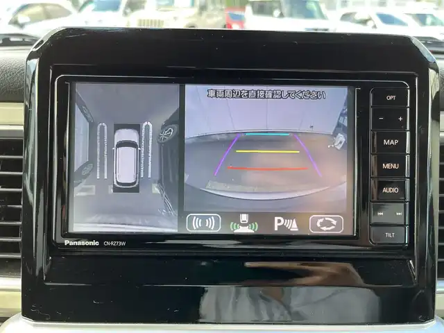 スズキ クロスビー HYBRID MZ 三重県 2018(平30)年 6.5万km ミネラルグレーメタリック 3トーンコーディネート 純正ナビ（Bluetooth/AM/FM/CD/DVD/SD/地デジTV）/全方位モニター用カメラパッケージ（フロントサイドバックカメラ/ハンズフリーステアリングスイッチ）/シートヒーター（運転席/助手席）/スペアキー/セーフティサポート（デュアルセンサーブレーキサポート/前後誤発進抑制機能/車線逸脱警報機能/ふらつき警報機能/先行車発進お知らせ機能/ハイビームアシスト/後退時ブレーキサポート/リアパーキングセンサー）/3トーンコーディネート/クルーズコントロール/LEDヘッドランプ/オートライト/パーソナルテーブル（後席左右）/シートバックポケット（助手席）/防汚タイプラゲッジフロア/キーレスプッシュスタートシステム/メッキ枠付メッシュフロントグリル/シルバー加飾付無塗装フロントバンパー/シルバーアンダーガード/LEDフォグランプ/ルーフ同色ドアミラー（電動リモート格納/ヒーター/ウインドウ）/メッキアウトサイドドアハンドル/革巻きステアリングホイール/パドルシフト/革巻きシフトノブ/シルバーシフトノブ