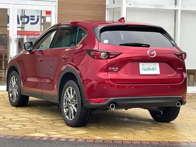 マツダ ＣＸ－５ XD エクスクルーシブモード 宮崎県 2021(令3)年 4.2万km ソウルレッドクリスタルM 4WD/純正10.25ナビ/フルセグTV/パワーバックドア/360度ビューモニター/ドライブレコーダー/後席用フリップダウンモニター/レーダークルーズコントロール/前後パーキングセンサー/衝突被害軽減ブレーキ/誤発進抑制機能/車線逸脱防止支援システム/ドライバーアテンションアラート/交通標識認識システム/ヘッドアップディスプレイ/ツインターボ/LEDヘッドランプ/革巻きステアリング/ステアリングヒーター/パドルシフト/ナッパ革シート/全席シートヒーター/前席パワーシート/ベンチレーション/BOSEサウンドシステム/純正19インチアルミホイール/スマートキー/プッシュエンジンスタート/禁煙車