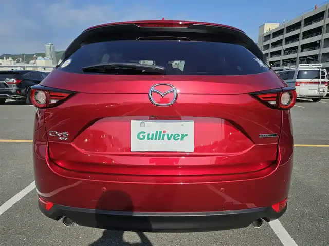 マツダ ＣＸ－５ XD エクスクルーシブモード 宮崎県 2021(令3)年 4.2万km ソウルレッドクリスタルM 4WD/純正10.25ナビ/フルセグTV/パワーバックドア/360度ビューモニター/ドライブレコーダー/後席用フリップダウンモニター/レーダークルーズコントロール/前後パーキングセンサー/衝突被害軽減ブレーキ/誤発進抑制機能/車線逸脱防止支援システム/ドライバーアテンションアラート/交通標識認識システム/ヘッドアップディスプレイ/ツインターボ/LEDヘッドランプ/革巻きステアリング/ステアリングヒーター/パドルシフト/ナッパ革シート/全席シートヒーター/前席パワーシート/ベンチレーション/BOSEサウンドシステム/純正19インチアルミホイール/スマートキー/プッシュエンジンスタート/禁煙車