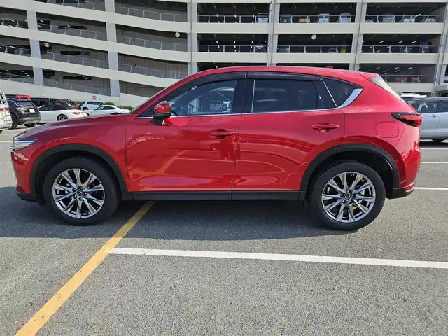 マツダ ＣＸ－５ XD エクスクルーシブモード 宮崎県 2021(令3)年 4.2万km ソウルレッドクリスタルM 4WD/純正10.25ナビ/フルセグTV/パワーバックドア/360度ビューモニター/ドライブレコーダー/後席用フリップダウンモニター/レーダークルーズコントロール/前後パーキングセンサー/衝突被害軽減ブレーキ/誤発進抑制機能/車線逸脱防止支援システム/ドライバーアテンションアラート/交通標識認識システム/ヘッドアップディスプレイ/ツインターボ/LEDヘッドランプ/革巻きステアリング/ステアリングヒーター/パドルシフト/ナッパ革シート/全席シートヒーター/前席パワーシート/ベンチレーション/BOSEサウンドシステム/純正19インチアルミホイール/スマートキー/プッシュエンジンスタート/禁煙車