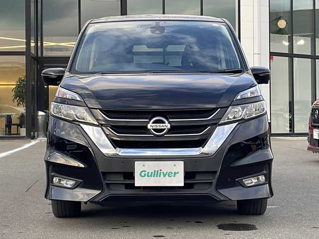 日産 セレナ ハイウェイスター プロパイロットED 青森県 2016(平28)年 8.4万km ダイヤモンドブラック ・4WD/・プロパイロット/・純正9インチナビ/・フリップダウンモニター/・フルセグ/・CD/DVD/Bluetooth/・アラウンドビューモニター/・衝突被害軽減ブレーキ/・レーンキープアシスト/・レーダークルーズコントロール/・オートライト/・オートマチックハイビーム/・アイドリングストップ/・両側パワースライドドア/・プッシュスタート/・スマートキー/・ドライブレコーダー/・ETC/・スペアキー1本/・電格ミラー/・純正フロアマット/・純正15AW