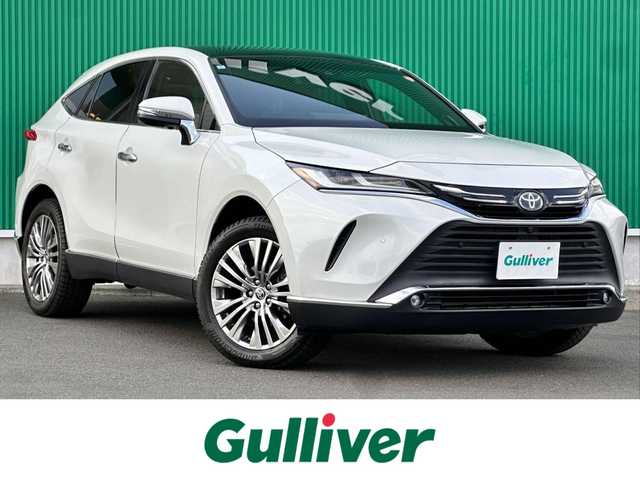 トヨタ ハリアー ハイブリッド Z レザーパッケージ 宮城県 2021(令3)年 7.4万km ホワイトパールクリスタルシャイン 調光パノラマルーフ/＝＝＝/ワンオーナー/トヨタセーフティセンス/・プリクラッシュセーフティ/・レーントレーシングアシスト/・レーダークルーズコントロール/・アダプティブハイビームシステム/・ロードサインアシスト/ブラインドスポットモニター/パーキングサポートブレーキ（前後方静止物/後方接近車両）/デジタルインナーミラー/カラーヘッドアップディスプレイ/TコネクトSDナビゲーションシステム/・12.3インチディスプレイ/・SDナビ/・Bluetooth/・AppleCarPlay/AndroidAuto/・フルセグTV/パノラミックビューモニター/JBLサウンドシステム/本革シート/シートヒーター・エアシート/ハンドルヒーター/パワーシート（メモリ付き）/コーナーセンサー/ハンズフリーパワーバックドア/革巻きステアリング/ステアリングスイッチ/電動パーキングブレーキ/ブレーキホールド/LEDヘッドランプ/フォグランプ/オートライト/スマートキー＆プッシュスタート/スペアキー/電動格納ミラー/純正19インチAW/純正フロアマット/W/サイド/カーテンエアバッグ