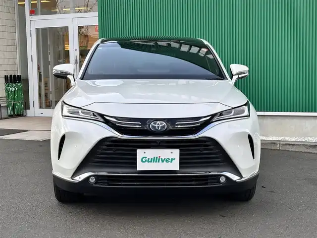 トヨタ ハリアー ハイブリッド Z レザーパッケージ 宮城県 2021(令3)年 7.4万km ホワイトパールクリスタルシャイン 調光パノラマルーフ/＝＝＝/ワンオーナー/トヨタセーフティセンス/・プリクラッシュセーフティ/・レーントレーシングアシスト/・レーダークルーズコントロール/・アダプティブハイビームシステム/・ロードサインアシスト/ブラインドスポットモニター/パーキングサポートブレーキ（前後方静止物/後方接近車両）/デジタルインナーミラー/カラーヘッドアップディスプレイ/TコネクトSDナビゲーションシステム/・12.3インチディスプレイ/・SDナビ/・Bluetooth/・AppleCarPlay/AndroidAuto/・フルセグTV/パノラミックビューモニター/JBLサウンドシステム/本革シート/シートヒーター・エアシート/ハンドルヒーター/パワーシート（メモリ付き）/コーナーセンサー/ハンズフリーパワーバックドア/革巻きステアリング/ステアリングスイッチ/電動パーキングブレーキ/ブレーキホールド/LEDヘッドランプ/フォグランプ/オートライト/スマートキー＆プッシュスタート/スペアキー/電動格納ミラー/純正19インチAW/純正フロアマット/W/サイド/カーテンエアバッグ