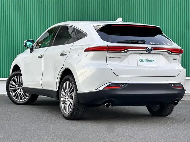 トヨタ ハリアー ハイブリッド Z レザーパッケージ 宮城県 2021(令3)年 7.4万km ホワイトパールクリスタルシャイン 調光パノラマルーフ/＝＝＝/ワンオーナー/トヨタセーフティセンス/・プリクラッシュセーフティ/・レーントレーシングアシスト/・レーダークルーズコントロール/・アダプティブハイビームシステム/・ロードサインアシスト/ブラインドスポットモニター/パーキングサポートブレーキ（前後方静止物/後方接近車両）/デジタルインナーミラー/カラーヘッドアップディスプレイ/TコネクトSDナビゲーションシステム/・12.3インチディスプレイ/・SDナビ/・Bluetooth/・AppleCarPlay/AndroidAuto/・フルセグTV/パノラミックビューモニター/JBLサウンドシステム/本革シート/シートヒーター・エアシート/ハンドルヒーター/パワーシート（メモリ付き）/コーナーセンサー/ハンズフリーパワーバックドア/革巻きステアリング/ステアリングスイッチ/電動パーキングブレーキ/ブレーキホールド/LEDヘッドランプ/フォグランプ/オートライト/スマートキー＆プッシュスタート/スペアキー/電動格納ミラー/純正19インチAW/純正フロアマット/W/サイド/カーテンエアバッグ