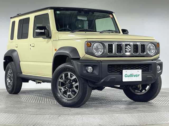 スズキ ジムニー ノマド FC 神奈川県 2025(令7)年 0.1千km アイボリー 登録済未使用車/スズキセーフティサポート/4WD/シートヒーター/ダウンヒルアシストコントロール/革巻きステアリング/ステアリングスイッチ/Autoライト/アイドリングストップ機能/コーナーセンサー/ヘッドライトレベライザー/ヘッドライトウォッシャー/LEDヘッドライト/フォグランプ/電動格納ミラー/ウィンカーミラー/背面タイヤ/純正15インチアルミホイール