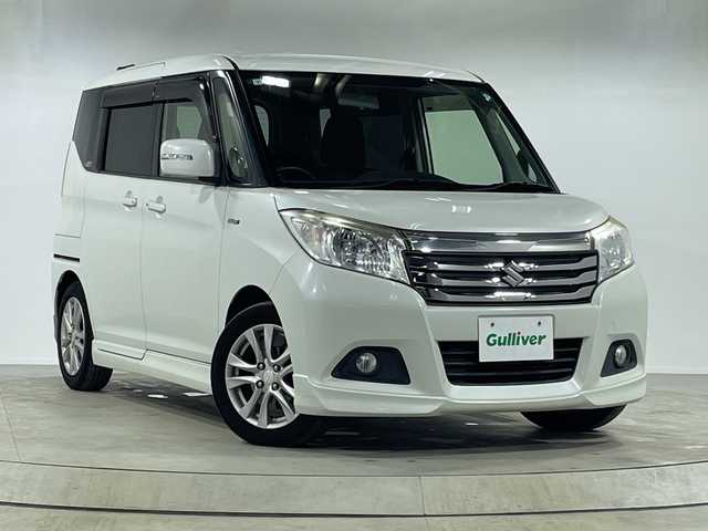 スズキ ソリオ HV MZ 神奈川県 2017(平29)年 5.7万km ピュアホワイトP 社外7インチHDDナビ（AVIC-HRZ900）/両側パワースライドドア/横滑り防止装置/アイドリングストップ/LEDヘッドライト/フォグランプ/オートライト/ウィンカーミラー/電動格納ミラー/純正15インチAW/プッシュスタート/スマートキー/フロアマット