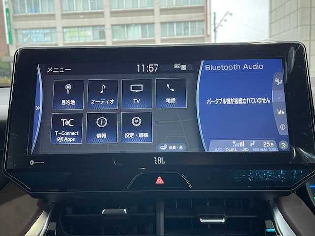 トヨタ ハリアー ハイブリッド Z 青森県 2021(令3)年 3.8万km ホワイトパールクリスタルシャイン ワンオーナー/12.3インチ純正ナビ（BlueTooth）/トヨタセーフティセンス/インテリジェントクリアランスソナー/JBLサウンドシステム/デジタルインナーミラー/MODELISTAエアロ/寒冷地仕様/ハーフレザーシート/19インチ純正アルミホイール/ドライブレコーダー/パワーバックドア/保証書/取扱説明書/ナビ説明書/スペアキー