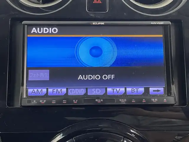 日産 ノート X DIG－S 埼玉県 2013(平25)年 6.7万km スーパーブラック 社外ナビゲーションAVN-V02BT/（Bluetooth/CD/DVD/AM/FM）/アイドリングストップ/ETC/スマートキー/プッシュスタート/電動格納ミラー/ECOモード
