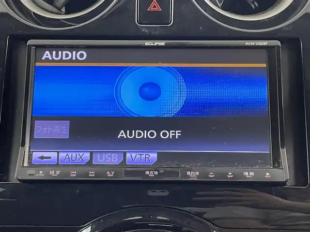 日産 ノート X DIG－S 埼玉県 2013(平25)年 6.7万km スーパーブラック 社外ナビゲーションAVN-V02BT/（Bluetooth/CD/DVD/AM/FM）/アイドリングストップ/ETC/スマートキー/プッシュスタート/電動格納ミラー/ECOモード