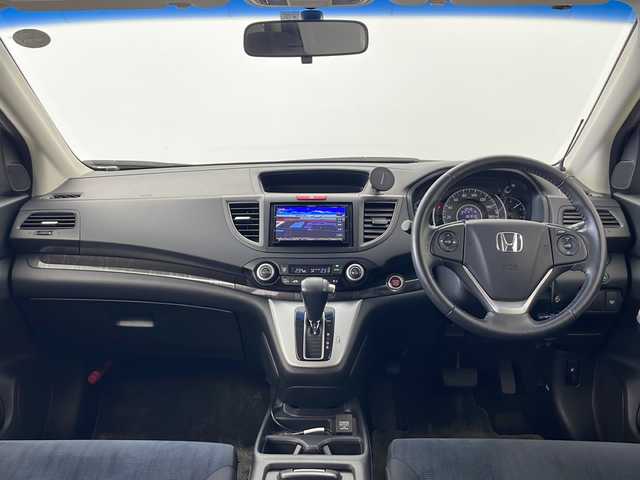 ホンダ ＣＲ－Ｖ 24G 秋田県 2013(平25)年 6.7万km プレミアムスパークルブラックパール 4WD/社外メモリナビ/　（CD/DVD/Bluetooth/TV）/パドルシフト/クルーズコントロール/革巻きハンドル/ETC/横滑り防止装置/電動格納ミラー/プッシュスタート/純正フロアマット/純正アルミホイール/HIDヘッドライト/フォグランプ/オートライト/スマートキー/スペアキー/社外エンジンスターター