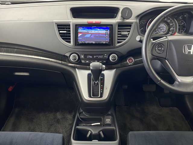 ホンダ ＣＲ－Ｖ 24G 秋田県 2013(平25)年 6.7万km プレミアムスパークルブラックパール 4WD/社外メモリナビ/　（CD/DVD/Bluetooth/TV）/パドルシフト/クルーズコントロール/革巻きハンドル/ETC/横滑り防止装置/電動格納ミラー/プッシュスタート/純正フロアマット/純正アルミホイール/HIDヘッドライト/フォグランプ/オートライト/スマートキー/スペアキー/社外エンジンスターター