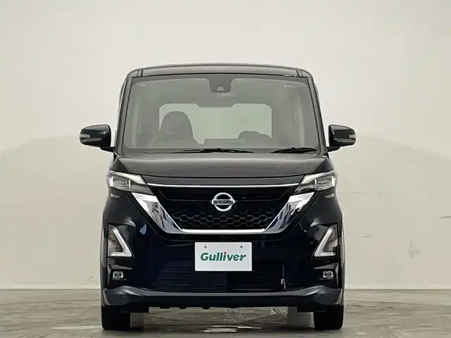 日産 ルークス HWS Gターボ プロパイロットED 滋賀県 2022(令4)年 2.7万km ブラック アラウンドビューモニター/プロパイロット/追従クルーズコントロール/コーナーセンサー/両側電動スライド/LEDヘッドライト/オートライト/スマートキー/プッシュスタート/ステアリングスイッチ