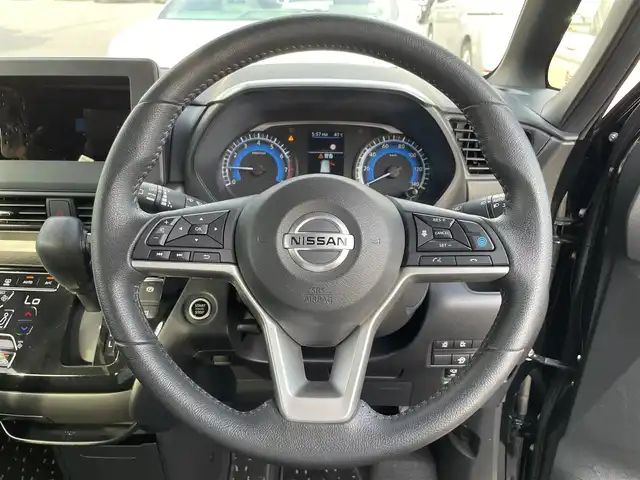 日産 ルークス HWS Gターボ プロパイロットED 滋賀県 2022(令4)年 2.7万km ブラック アラウンドビューモニター/プロパイロット/追従クルーズコントロール/コーナーセンサー/両側電動スライド/LEDヘッドライト/オートライト/スマートキー/プッシュスタート/ステアリングスイッチ
