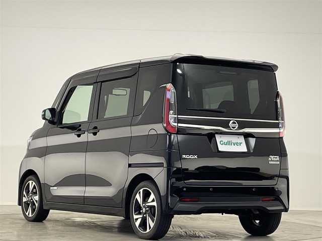 日産 ルークス HWS Gターボ プロパイロットED 神奈川県 2022(令4)年 2.7万km ブラック アラウンドビューモニター/プロパイロット/追従クルーズコントロール/コーナーセンサー/両側電動スライド/LEDヘッドライト/オートライト/スマートキー/プッシュスタート/ステアリングスイッチ