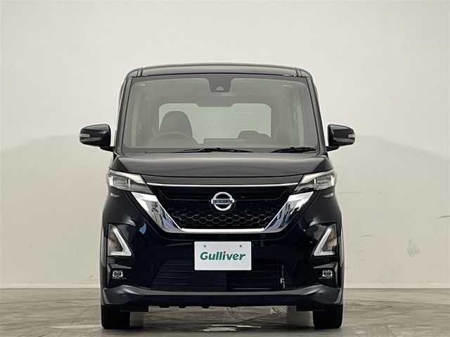日産 ルークス HWS Gターボ プロパイロットED 神奈川県 2022(令4)年 2.7万km ブラック アラウンドビューモニター/プロパイロット/追従クルーズコントロール/コーナーセンサー/両側電動スライド/LEDヘッドライト/オートライト/スマートキー/プッシュスタート/ステアリングスイッチ