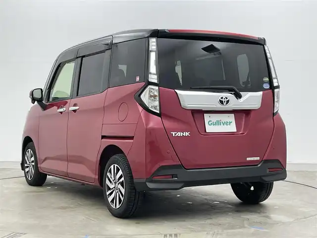 トヨタ タンク カスタムG S 岡山県 2018(平30)年 4.8万km ブラックマイカ/マゼンダベリーメタリック 純正SDナビ/（CD/DVD/BT/TV)/型番:NSZT-W68T/バックカメラ/クルーズコントロール/衝突軽減ブレーキ/レーンキープアシスト/踏み間違え防止/ETC/両側パワースライドドア/LEDヘッドライト/フォグランプ/オートライト/純正ドライブレコーダー/純正フロアマット/純正ドアバイザー/取扱説明書/ナビ取扱説明書