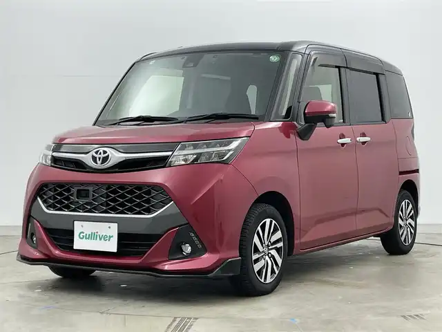 トヨタ タンク カスタムG S 岡山県 2018(平30)年 4.8万km ブラックマイカ/マゼンダベリーメタリック 純正SDナビ/（CD/DVD/BT/TV)/型番:NSZT-W68T/バックカメラ/クルーズコントロール/衝突軽減ブレーキ/レーンキープアシスト/踏み間違え防止/ETC/両側パワースライドドア/LEDヘッドライト/フォグランプ/オートライト/純正ドライブレコーダー/純正フロアマット/純正ドアバイザー/取扱説明書/ナビ取扱説明書