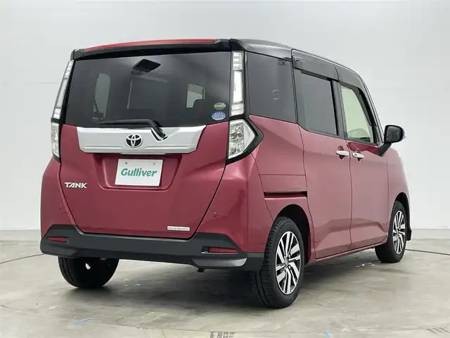 トヨタ タンク カスタムG S 岡山県 2018(平30)年 4.8万km ブラックマイカ/マゼンダベリーメタリック 純正SDナビ/（CD/DVD/BT/TV)/型番:NSZT-W68T/バックカメラ/クルーズコントロール/衝突軽減ブレーキ/レーンキープアシスト/踏み間違え防止/ETC/両側パワースライドドア/LEDヘッドライト/フォグランプ/オートライト/純正ドライブレコーダー/純正フロアマット/純正ドアバイザー/取扱説明書/ナビ取扱説明書