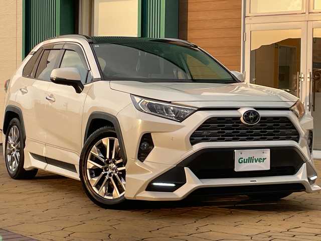 トヨタ ＲＡＶ４ G Zパッケージ 宮崎県 2020(令2)年 6万km ホワイトパールクリスタルシャイン TRDエアロ/パノラマムーンルーフ/純正メモリナビ/(フルセグTV/DVD/CD/Bluetooth）/ローダウン/ドライブレコーダー/電動リアゲート/ETC/デジタルインナーミラー/純正19インチアルミ/BSM