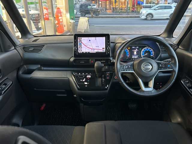 日産 ルークス HWS Gターボ プロパイロットED 埼玉県 2021(令3)年 10.3万km ホワイトパール ・ワンオーナー/・純正ナビ（SD/TV/BT/CD/DVD）/・フルセグテレビ/・アラウンドビューモニター/・プロパイロット/・ドライブレコーダー/・ETC2.0/・オートライト/・LEDヘットライト/・クルーズコントロール/・両側パワースライドドア/・ステアリングスイッチ/・電動パーキング/・ブレーキホールド/・アイドリングストップ/・コーナーセンサー/・衝突被害軽減システム/・レーンアシスト/・リアサーキュレーター/・プッシュスタート/・スマートキー/・スペアキー×１/・純正フロアマット/・純正ドアバイザー/・積載スタッドレスタイヤ付き社外アルミ