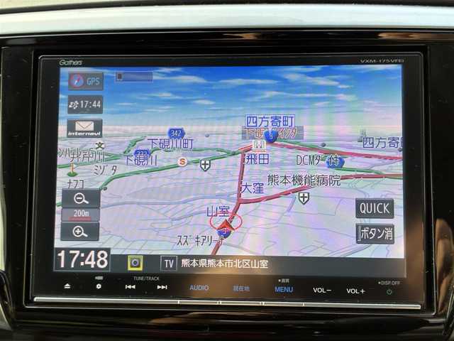 ホンダ オデッセイ ハイブリッド アブソルートセンシングEXパック 熊本県 2016(平28)年 9.9万km クリスタルブラックパール 純正ナビ（VXM-175VFEi）/【フルセグTV/Bluetooth/CD/DVD】/バックカメラ/フリップダウンモニター/両側パワースライドドア/クルーズコントロール/衝突軽減防止装置/レーンキープ/ブラインドスポットモニター/パワーシート/純正18インチAW/純正ドアバイザー/革巻きステアリング/ステアリングスイッチ/オートLEDライト/ウィンカーミラー/ドライブレコーダー/ETC/プッシュスタート/スマートキー/横滑り防止装置/ABS/盗難防止装置/保証書