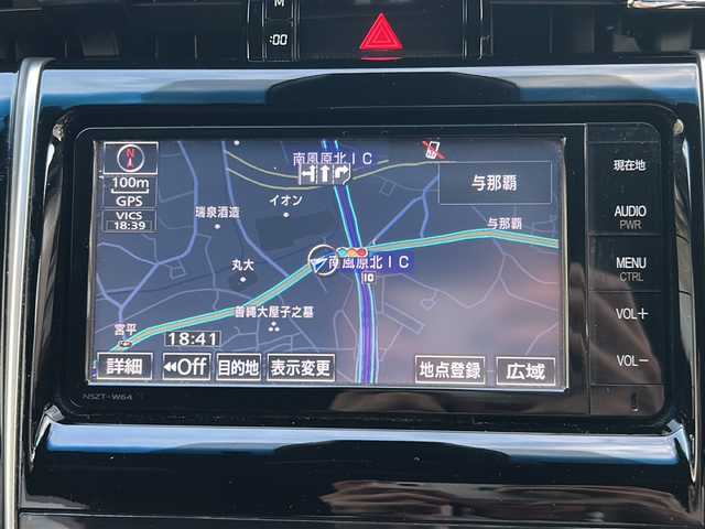 トヨタ ハリアー プレミアム 沖縄県 2015(平27)年 13.3万km スパークリングブラックパールクリスタルシャイン 純正ナビ/　（AM/FM/CD/DVD/BT）/フルセグTV/バックモニター/プリクラッシュ/レーダークルーズコントロール/レーンキープ/パワーバックドア/ハーフレザー/パワーシート/LEDヘッドライト/フォグ/オートライト/オートハイビーム/純正18インチAW/純正フロアマット/ビルトインETC