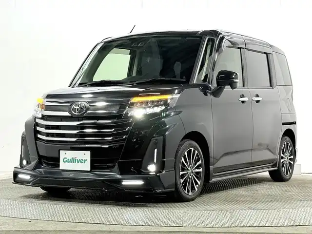 トヨタ ルーミー カスタムG－T 大阪府 2021(令3)年 1.7万km ブラックマイカメタリック GRエアロ 純正ナビ(フルセグ/CD再生/Bluetooth) バックカメラ ETC 両側パワースライドドア 衝突軽減 レーダークルコン クリアランスソナー シートヒーター 前後ドラレコ