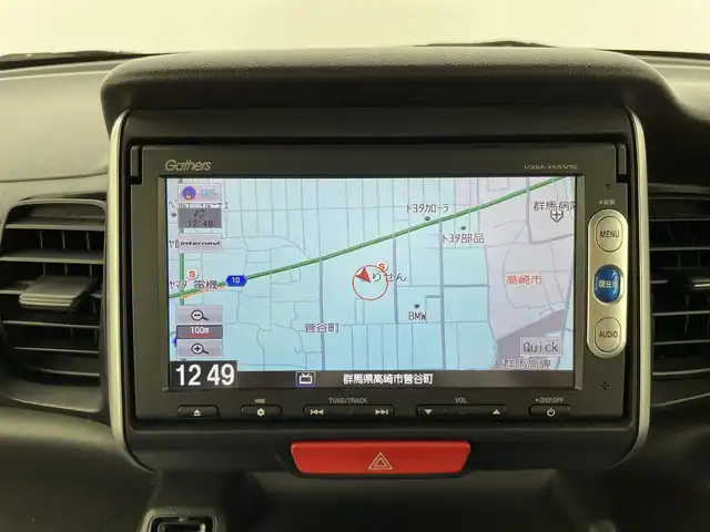 ホンダ Ｎ ＢＯＸ G Lパッケージ 群馬県 2015(平27)年 7.9万km スマートブラック 純正メモリナビ（VXM-155VSi)/バックカメラ/ワンセグTV/Bluetooth接続/SD/iPod/CD/DVD/AM/FM/片側電動スライドドア/ＥＴＣ/スマートキー/プッシュスタートボタン/ヘッドライトレベライザー/ステアリングリモコン/横滑り防止装置/ロールサンシェード/禁煙車