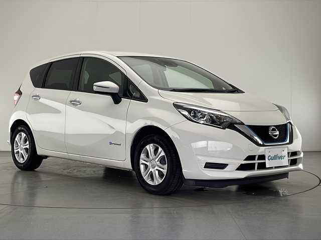 日産 ノート e－パワー X 宮崎県 2018(平30)年 6.5万km ホワイト エマ―ジェンシーブレーキ/車線逸脱防止支援システム/社外7インチメモリナビ/バックカメラ/ETC/スマートキー×2/保証書/取扱説明書
