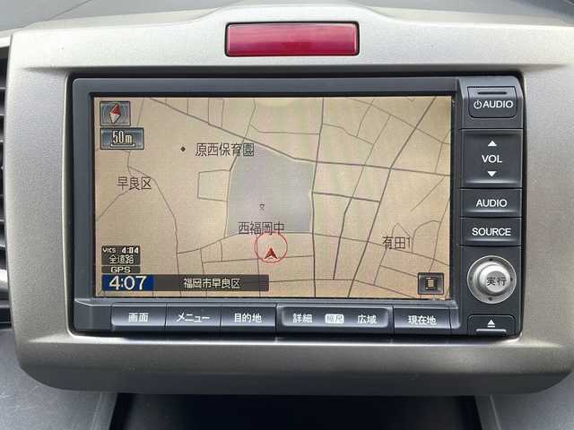 ホンダ フリード スパイク G エアロ 福岡県 2010(平22)年 11.8万km プレミアムブラキッシュパール 純正ナビ/（AM/FM/CD/DVD/ワンセグTV）/ビルドインETC/パワースライドドア（左のみ）/オートライト/電格ミラー/純正フロアマット/純正アルミホイール/保証書/取扱説明書/スペアキー×１
