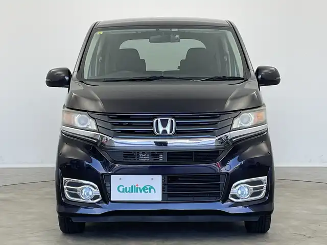 ホンダ Ｎ ＷＧＮ カスタム G 新潟県 2014(平26)年 6.9万km プレミアムゴールドパープルパール 純正メモリナビ（Bluetooth・CD・DVD）/地デジ　/キセノンオートライト　/前方ドライブレコーダー/ETC　/レザーステアリング　/フォグランプ　/電格ウィンカーミラー　/純正フロアマット　/社外１４インチアルミホイール/保証書　/取扱説明書/ECON　/スマートキー/スペアキー