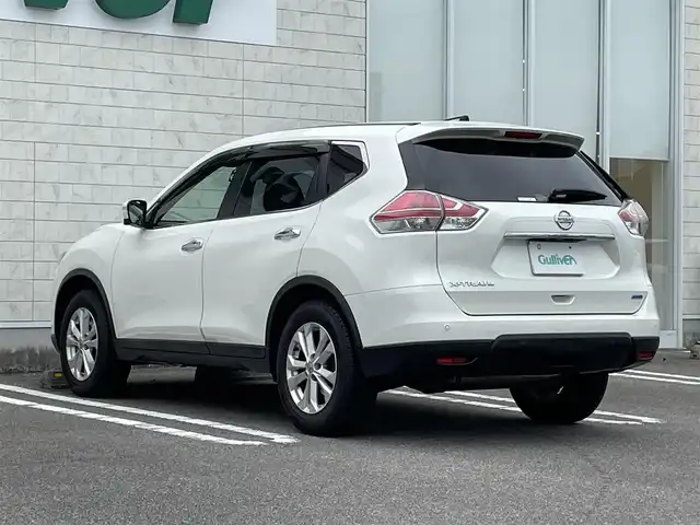 日産 エクストレイル 20X エマージェンシーブレーキ 宮崎県 2014(平26)年 7.9万km ブリリアントホワイトパール 4WD/ワンオーナー/純正MOPナビ/フルセグTV/リモコンオートバックドア/アラウンドビューモニター/ビルトインETC/ドライブレコーダー/クルーズコントロール/コーナーセンサー/フロント/リアソナー/エマージェンシーブレーキ/パーキングアシスト/後方車両検知警報/純正オプLEDオートライト/フロントフォグランプ/革巻きステアリング/防水合皮シート/前席シートヒーター/純正17インチアルミホイール/スマートキー/プッシュエンジンスターター/禁煙車